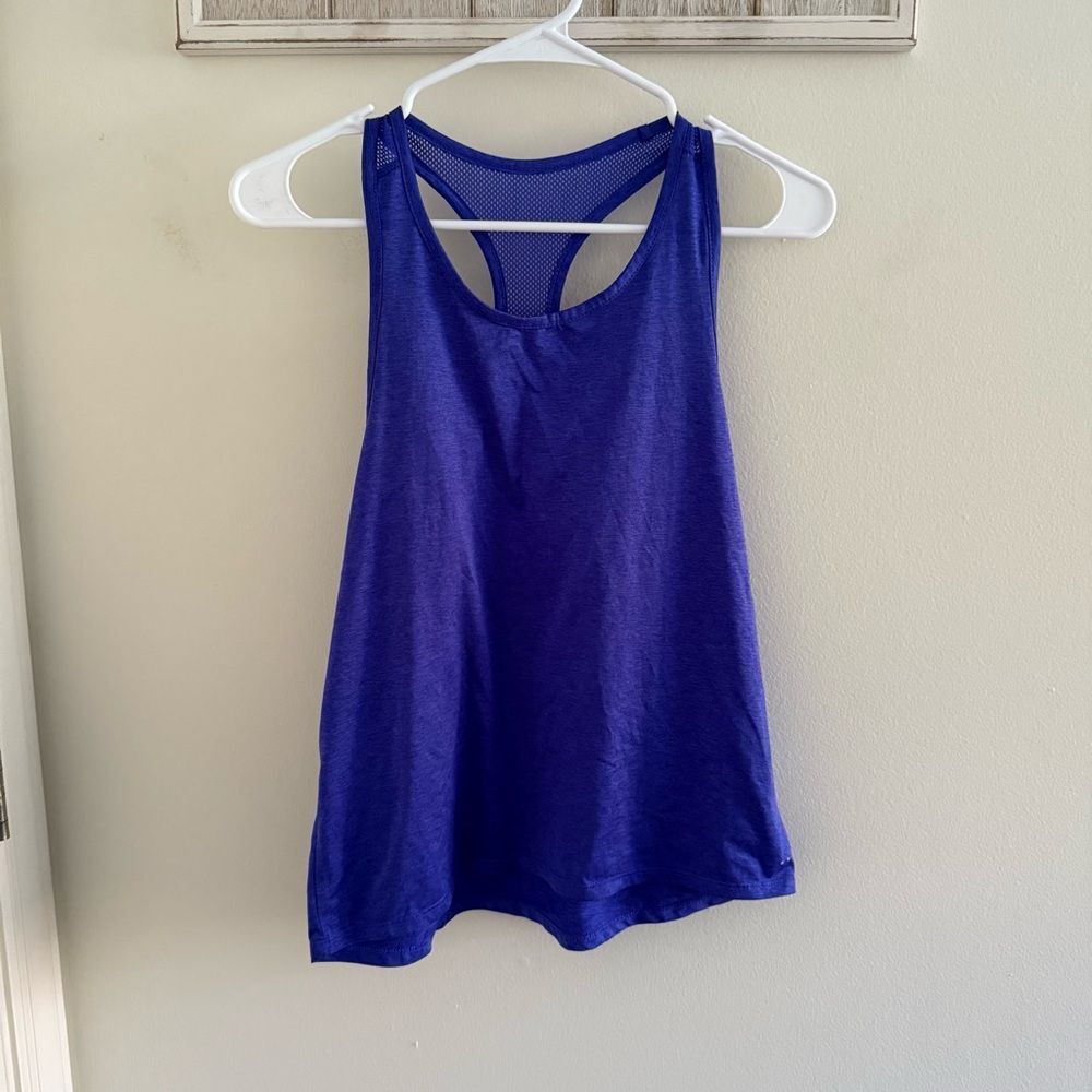 Avia Blue Relaxed Backless Tank Top